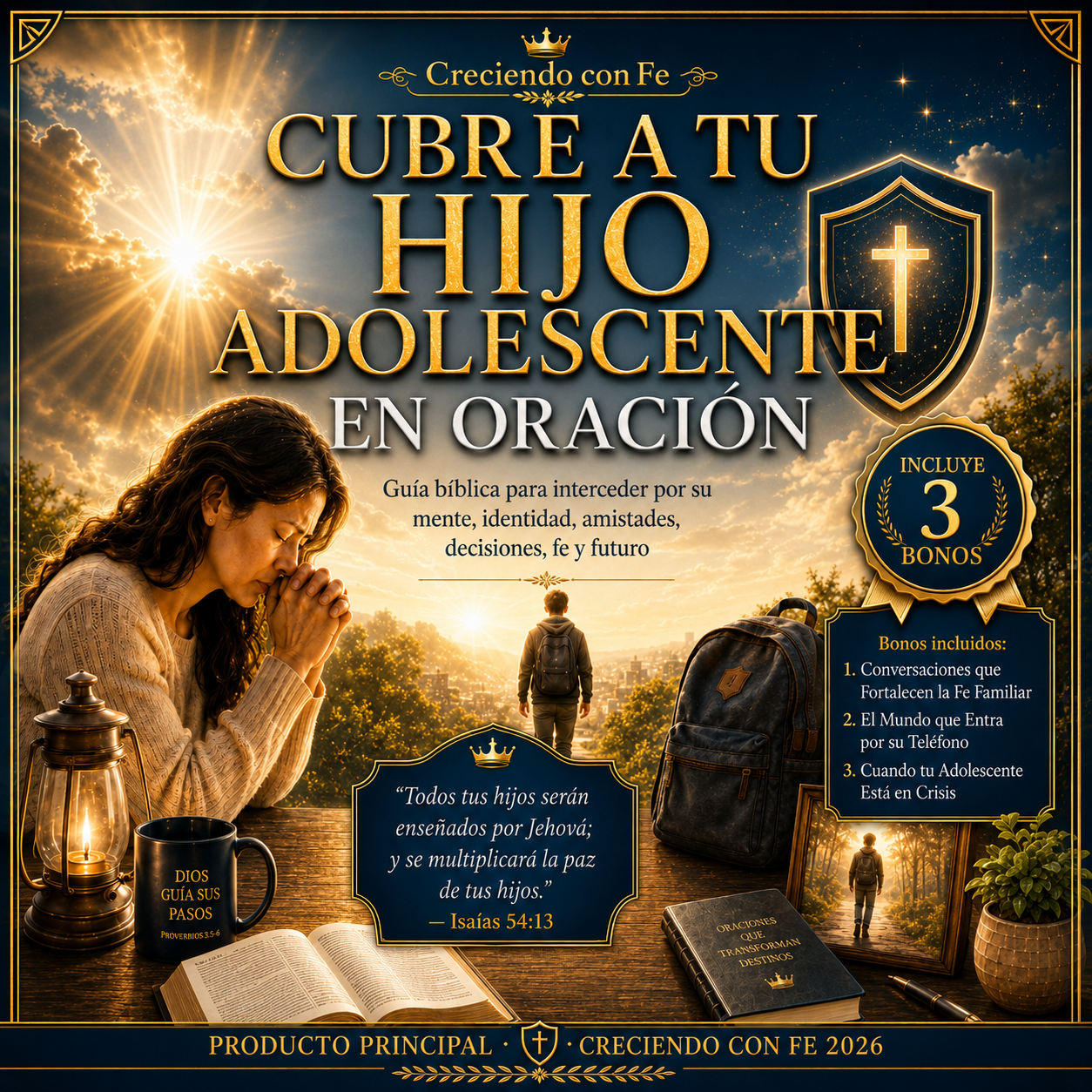 Portada del libro Cubre a tu Hijo Adolescente en Oración